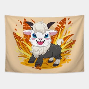 The little goat for Men or Women Kids Boys Girls love goat Tapestry