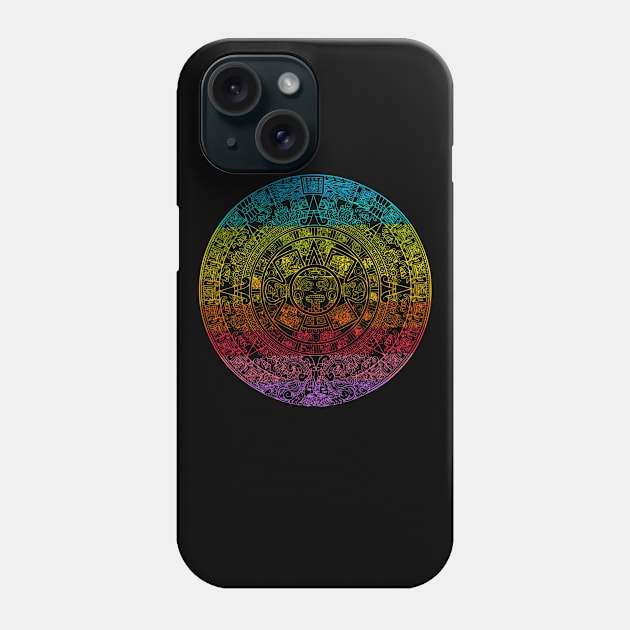 Aztec Calendar mexica Phone Case by livania