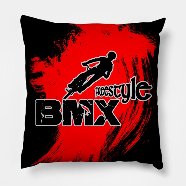 bmx, bmx freestyle - 02 Pillow by hottehue