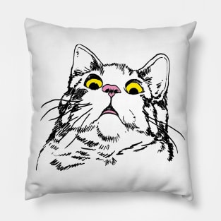 Cat Gasp Pillow