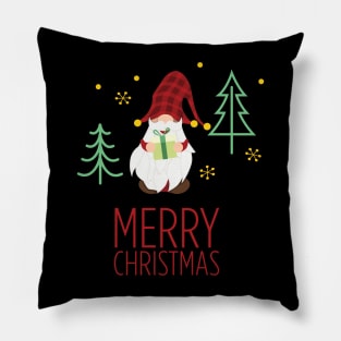 Merry Christmas Gnome Pillow