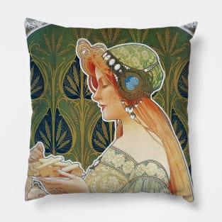 Art Nouveau Poster for Cookies Pillow