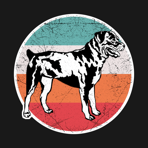 Vintage Retro Rottweiler by aaltadel