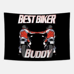 best biker buddy motorrad freundschaft Geschenk Tapestry