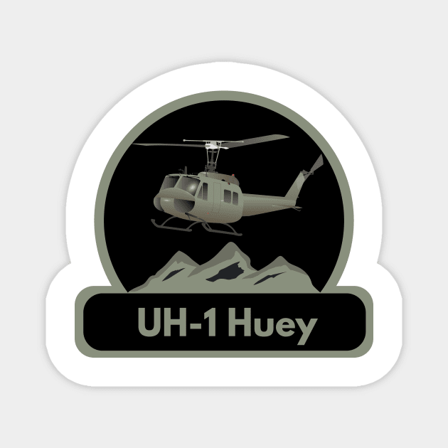 UH-1 Huey Helicopter Magnet by NorseTech