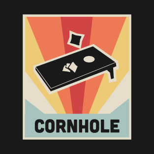 CORNHOLE | Vintage Style Poster T-Shirt