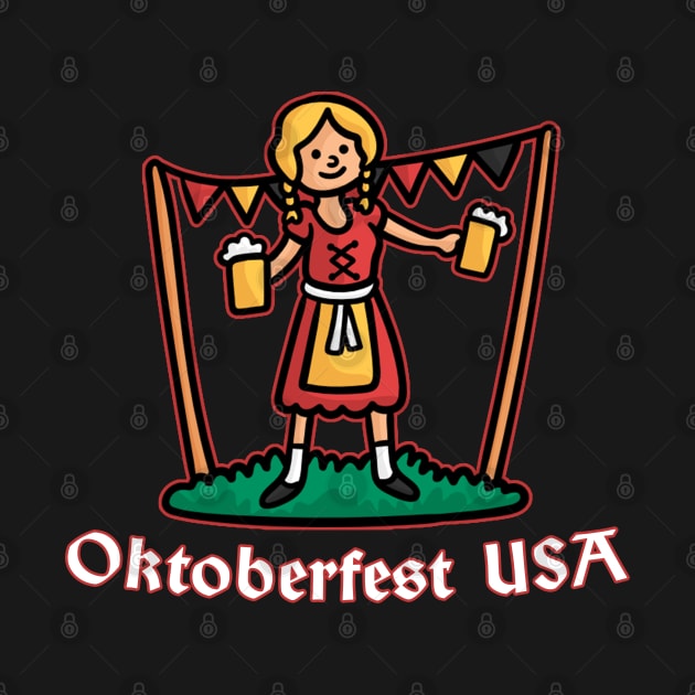 Oktoberfest Beerfest Woman Drinking Team by Epic Shirts