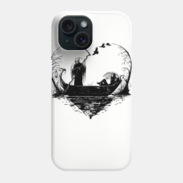 Grim Boat Phone Case by Hellustrations
