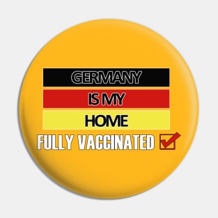 Fully Vaccinated Germany design Pin