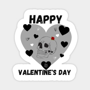 Gothic I love you skull, planchette and heart Magnet