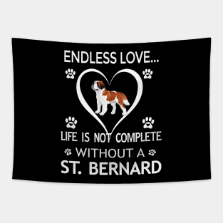 Saint Bernard Lovers Tapestry