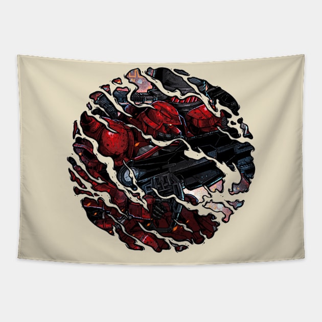 Lunamaria Hawke Smoke Tapestry by kimikodesign