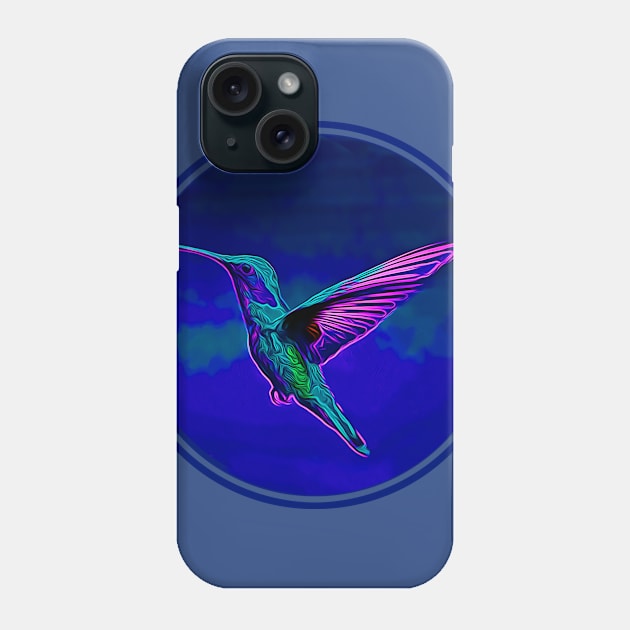 Hummingbird Psychedelic Phone Case by letnothingstopyou