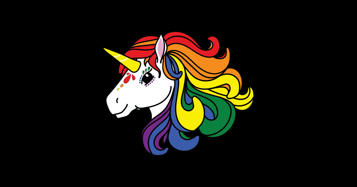 Rainbow Unicorn, LGBTQ+ Pride - Lgbtq Pride - Sticker | TeePublic