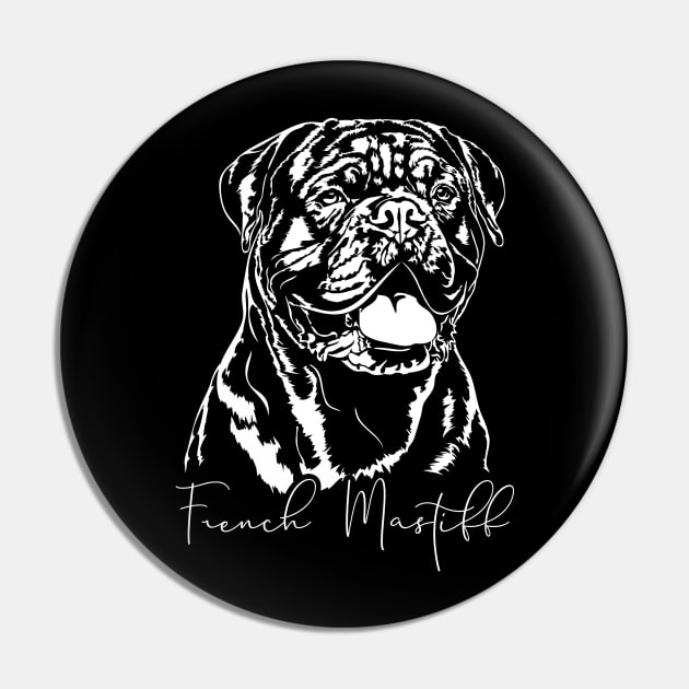 French Mastiff dog lover dog portrait Pin by wilsigns