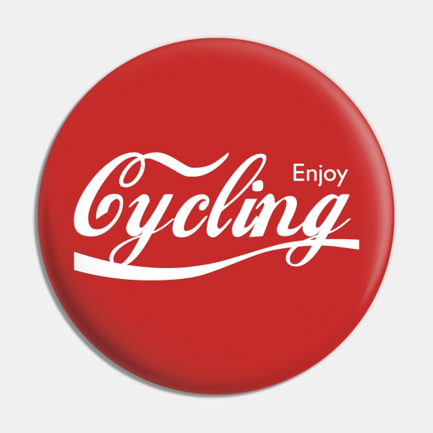 Enjoy Cycling Pin by inkstyl