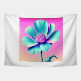 Single flower pastel colors Tapestry