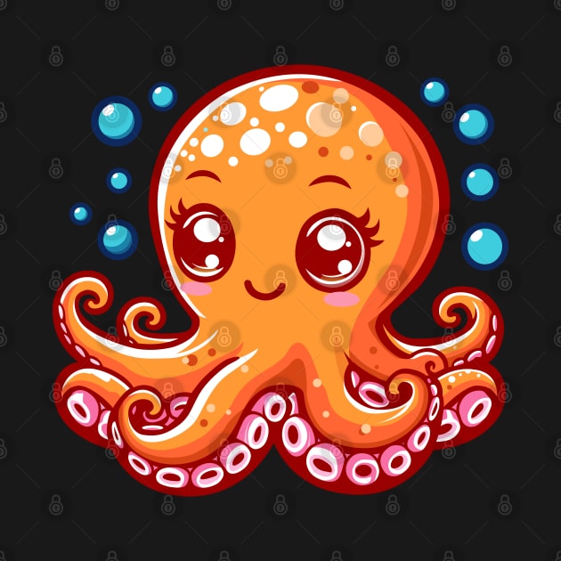 Orange Octopus by Arief Uchiha