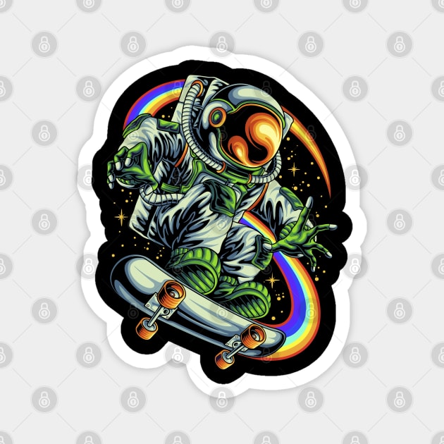 SKATENAUT | Astronaut pro skater Magnet by Wagum Std