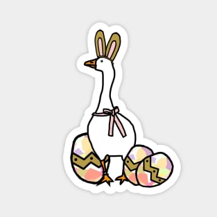 Funny Easter Bunny Ears on Gaming Goose Magnet