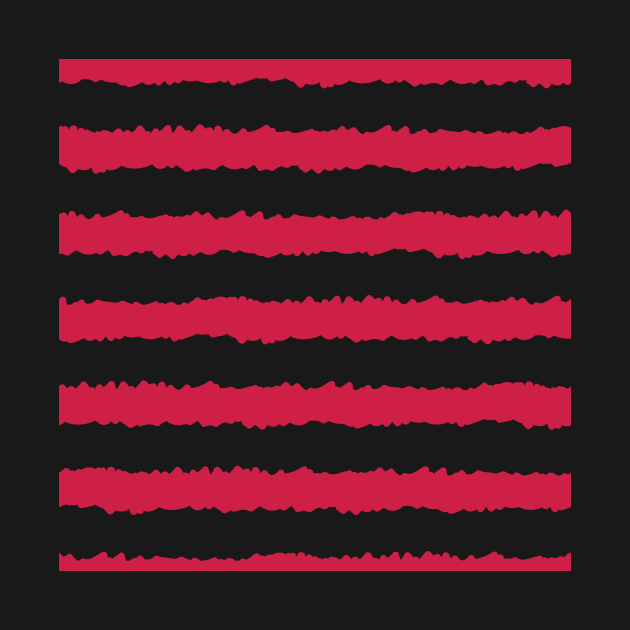 wobbly red stripes by MegMarchiando