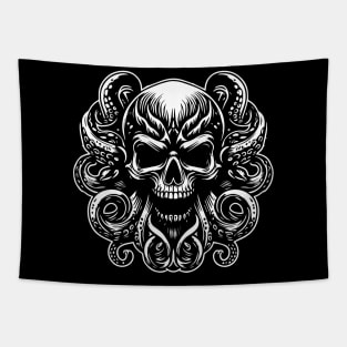 kraken skull Tapestry