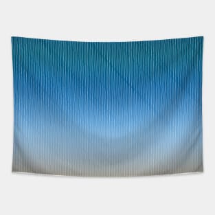 Ocean Waves Gradient Stripes Tapestry