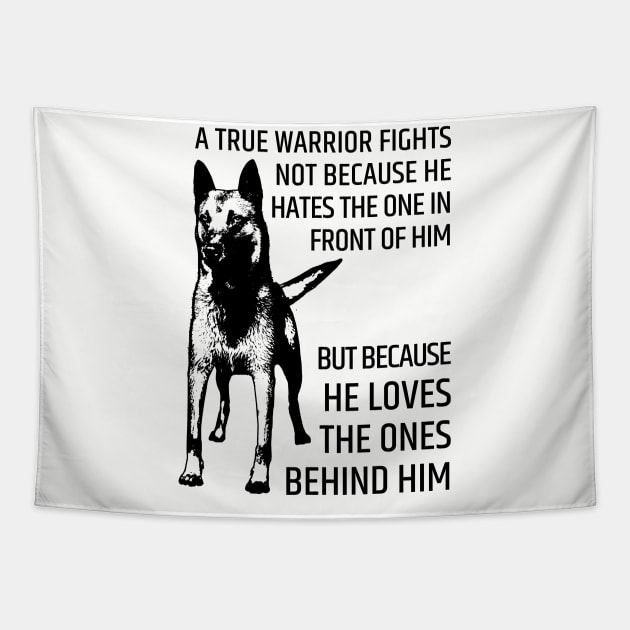 Malinois - Belgian shepherd -Mechelaar Tapestry by Nartissima