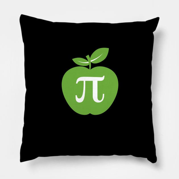 Apple PI - Green Print. Pillow by Hotshots