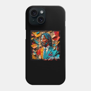 John Wick // Paper Art Phone Case