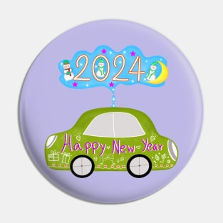 Happy new year 2024 Pin