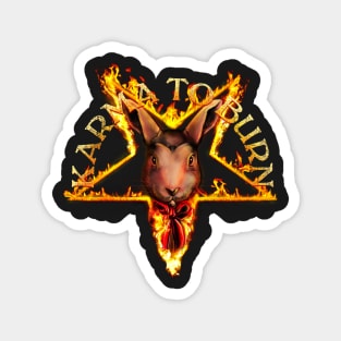 Karma To Burn - Pentagram Bunny Magnet