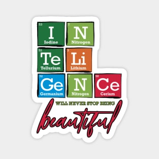 Periodic Table Intelligence will never stop being beautiful Magnet