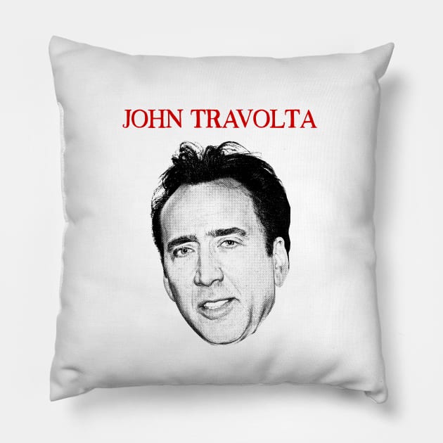 John Travolta Pillow by DankFutura