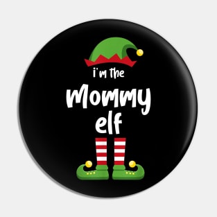 I'm The Mommy Elf Family Matching Christmas Pajama Gifts Pin