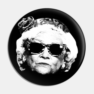 White Estelle Getty Vihntage Pin