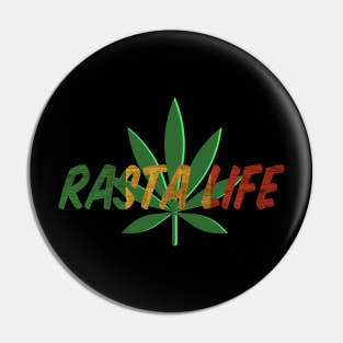 Rasta Life, Jamaica, Reggae Pin