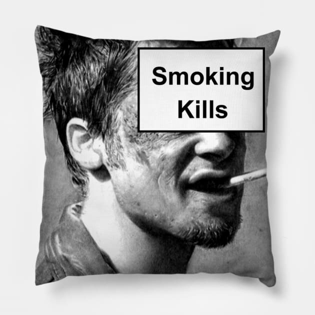 Smoking Kills Pillow by elcaballeros