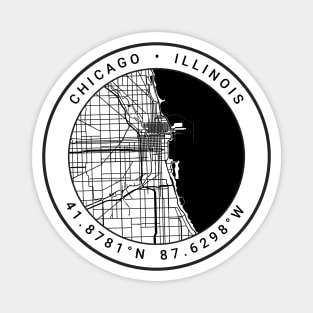 Chicago Map Magnet