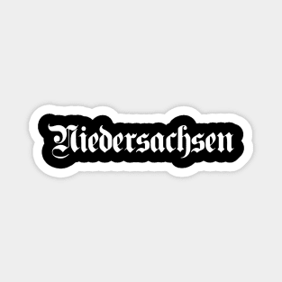 Niedersachsen written with gothic font Magnet