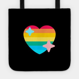 GAY PRIDE TWITTER HEART EMOJI Tote