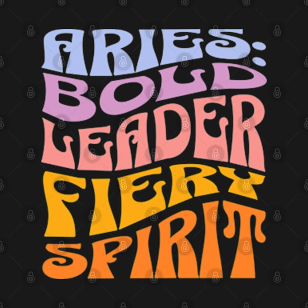 Aries:  Bold Leader Fiery Spirit Zodiac Sign Birthday by Lavender Celeste