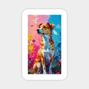 painted dog Magnet