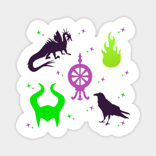 Maleficent Villain Pattern Magnet