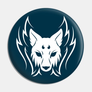 Wolf Mask Pin