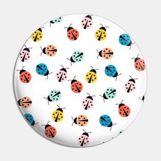 Colorful Ladybird Pattern Pin