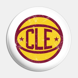 Cleveland Retro Ball - White Pin