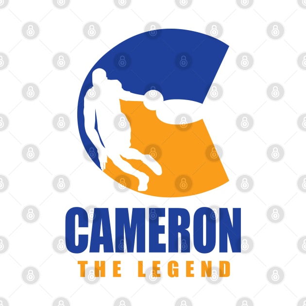 Cameron Custom Player Basketball Your Name The Legend by Baseball Your Name