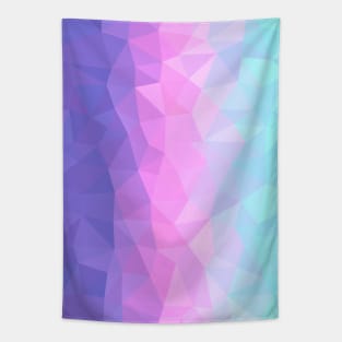 Pastel Purple, Pink and Aqua Geometric Artwork Tapestry