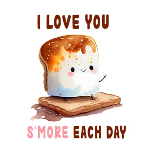 I Love You S'More Everyday Funny Valentine Pun T-Shirt
